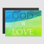 God is Love Inspirational Magnet (Front/Back)