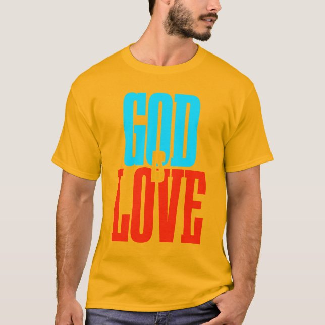 God is Love Inspirational T-Shirt (Front)