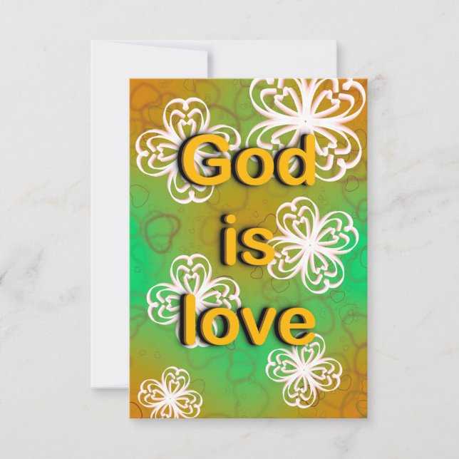 God is love invitation (Front)