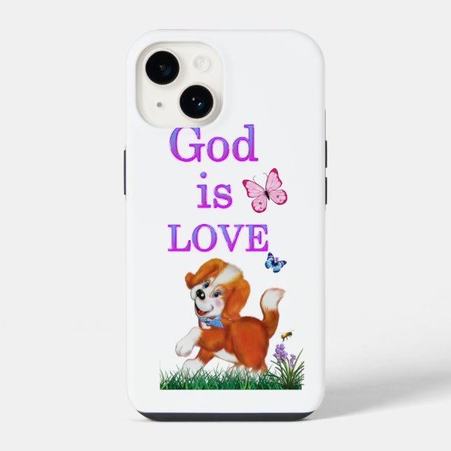 God is Love Iphone Case (Back)