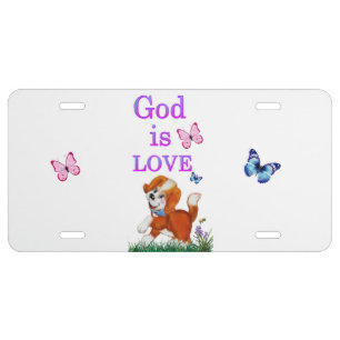 God is Love License Plate