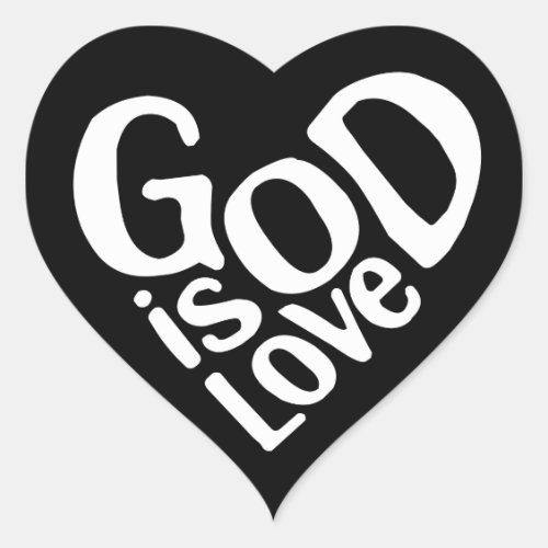 God is Love Like Jesus Quotes God Art Love Art Quo Heart Sticker