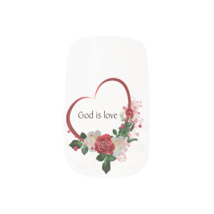 God is love Minx Nail Art Decals