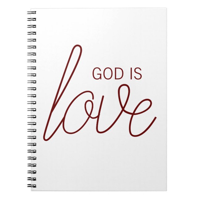 God Is Love Modern Christian Prayer Journal (Front)