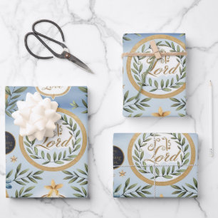 God Is Love & Peaceful Dove Wrapping Paper Sheets