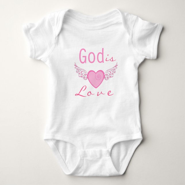 God is love, personalized christian t-shirt (Front)