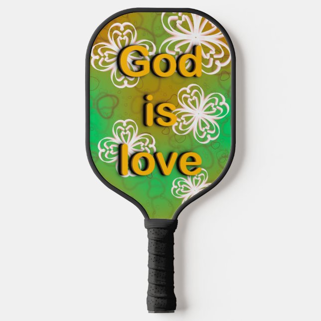 God is love  pickleball paddle (Front)