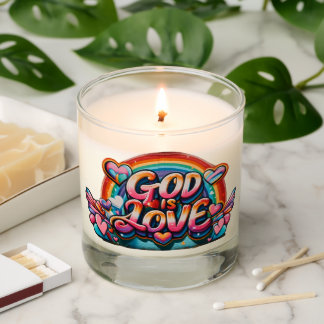 God is Love Pillar Candle