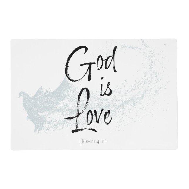 God is Love Placemat (Front)