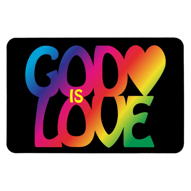 God Is Love Premium Flexi Magnet (Horizontal)