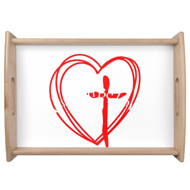 God Is Love. Serving Tray (Front)
