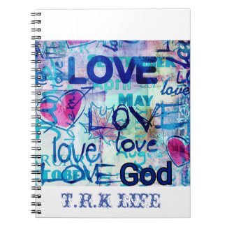 GOD IS LOVE SPIRAL NOTEBOOK (NEW)