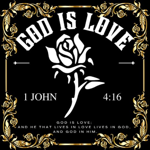 God is Love  Square Sticker