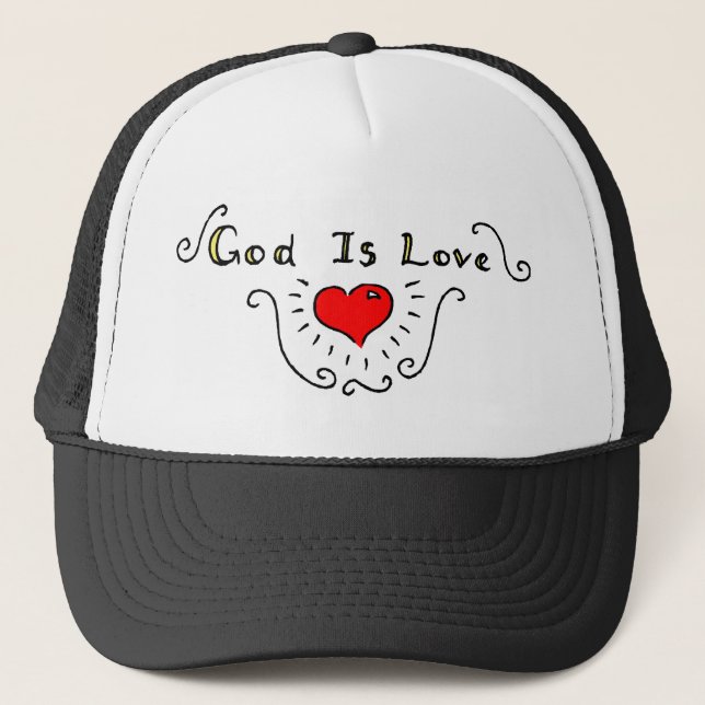 God Is Love Trucker Hat (Front)