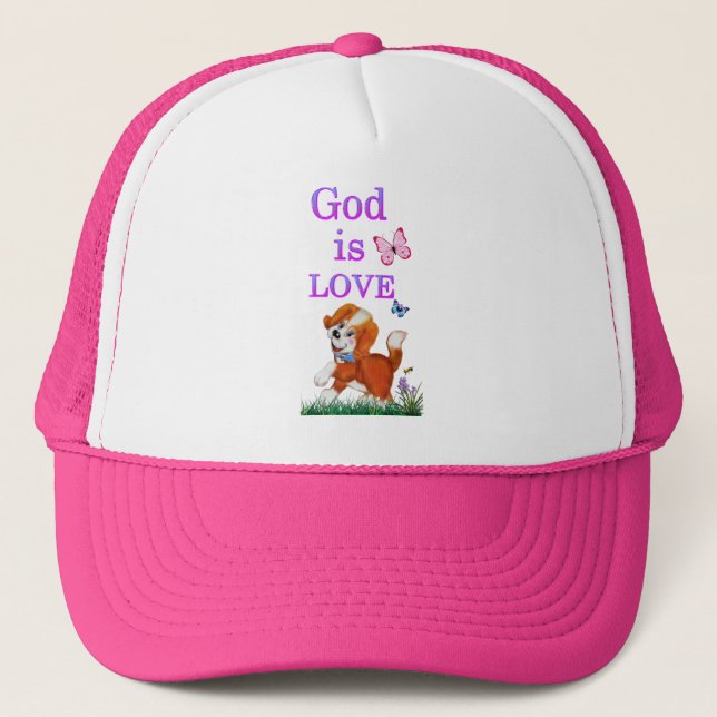 God is Love Trucker Hat (Front)