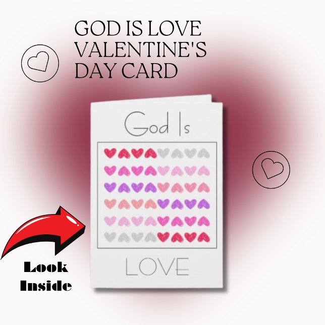 God is Love Valentine's Day Card (Christian Valentine's Day Cards)