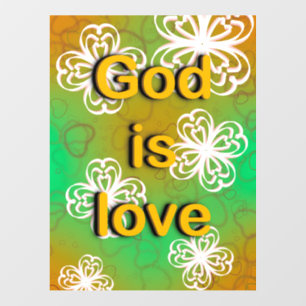 God is love wall decal