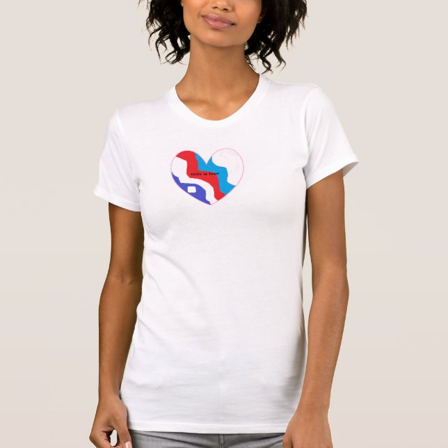GOD is love with heart T-Shirt (Front)