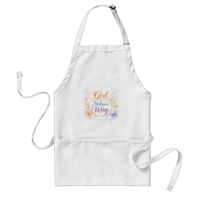 God is making a way adult apron (Front)