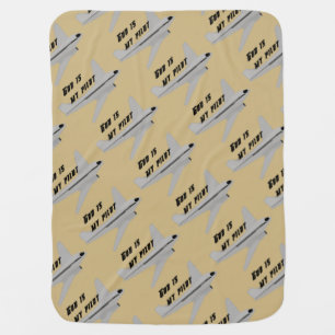 God Is My Pilot Patterned Baby Blanket