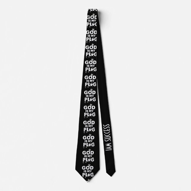 GOD IS MY PLUG NECK TIE (Front)