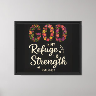GOD IS MY REFUGE CANVAS PRINT