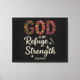 GOD IS MY REFUGE CANVAS PRINT