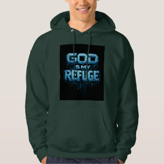 God Is My Refuge – Futuristic Robotic T-Shirt Hoodie