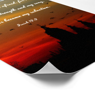 God is my salvation-Isaiah Poster - Bible Verses