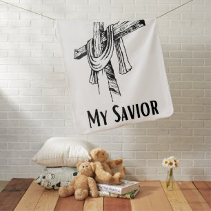God Is My Savior Bible Christian-Themed Baby Blanket