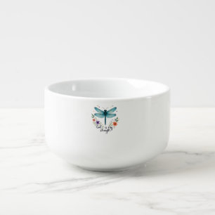 God is my strength Floral Dragonfly Christian T-Sh Soup Mug