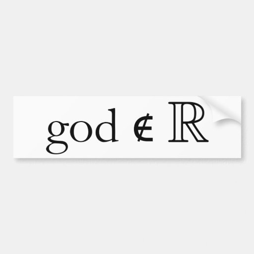 God is Not Real Bumper Sticker | Zazzle