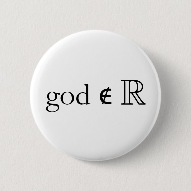 God is Not Real Button (Front)