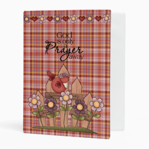 "God Is Only A Prayer Away" Mini Three Ring Binder