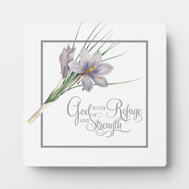God is our Refuge and strength   Plaque (Front)