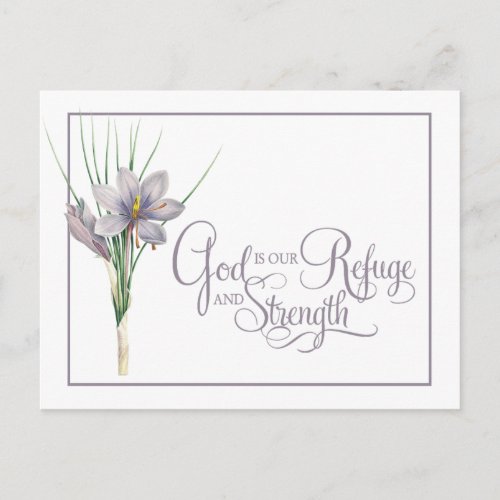 God is our Refuge and strength Postcard