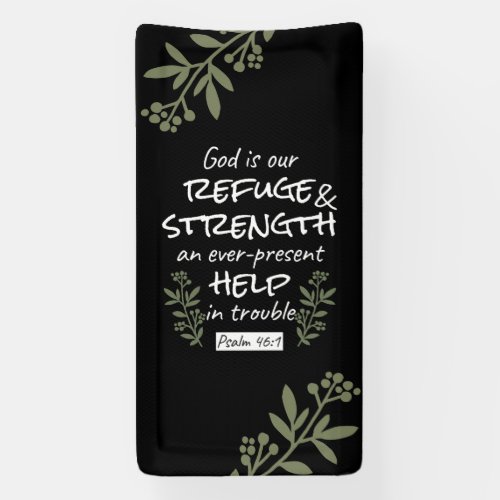 God is Our Refuge and Strength Psalm 461 Banner