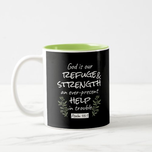 God is Our Refuge and Strength Psalm 461 Two_Tone Coffee Mug