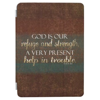 God Is Our Refuge Christian Bible Verse Brown/gold Ipad Air Cover by TonySullivanMinistry at Zazzle