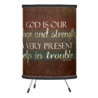 God is our Refuge Christian Bible Verse Brown/Gold