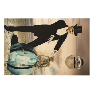 God is playing 1 wood wall art