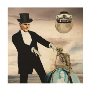 God is playing 1 wood wall art