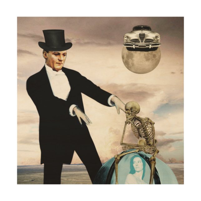 God is playing 1 wood wall art (Front)