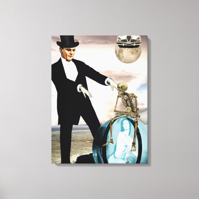 God is playing canvas print (Front)