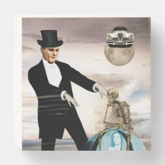 God is playing wooden box sign