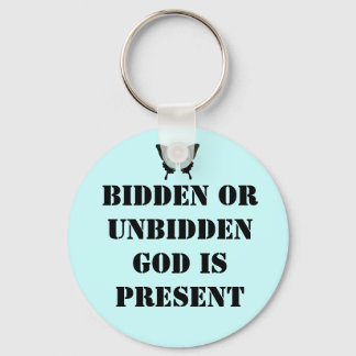 God is present keychain