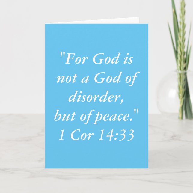 "God is" Scripture Greeting Card (Front)