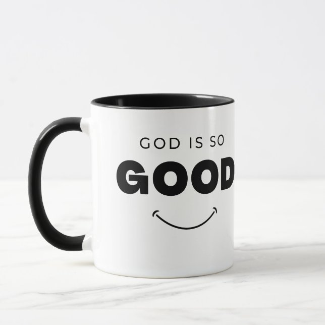 God is so Good God Mug, Faith Mug, Christian Mug (Left)