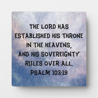 God is Sovereign Plaque