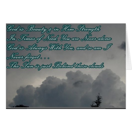 God is strength cards (Front Horizontal)